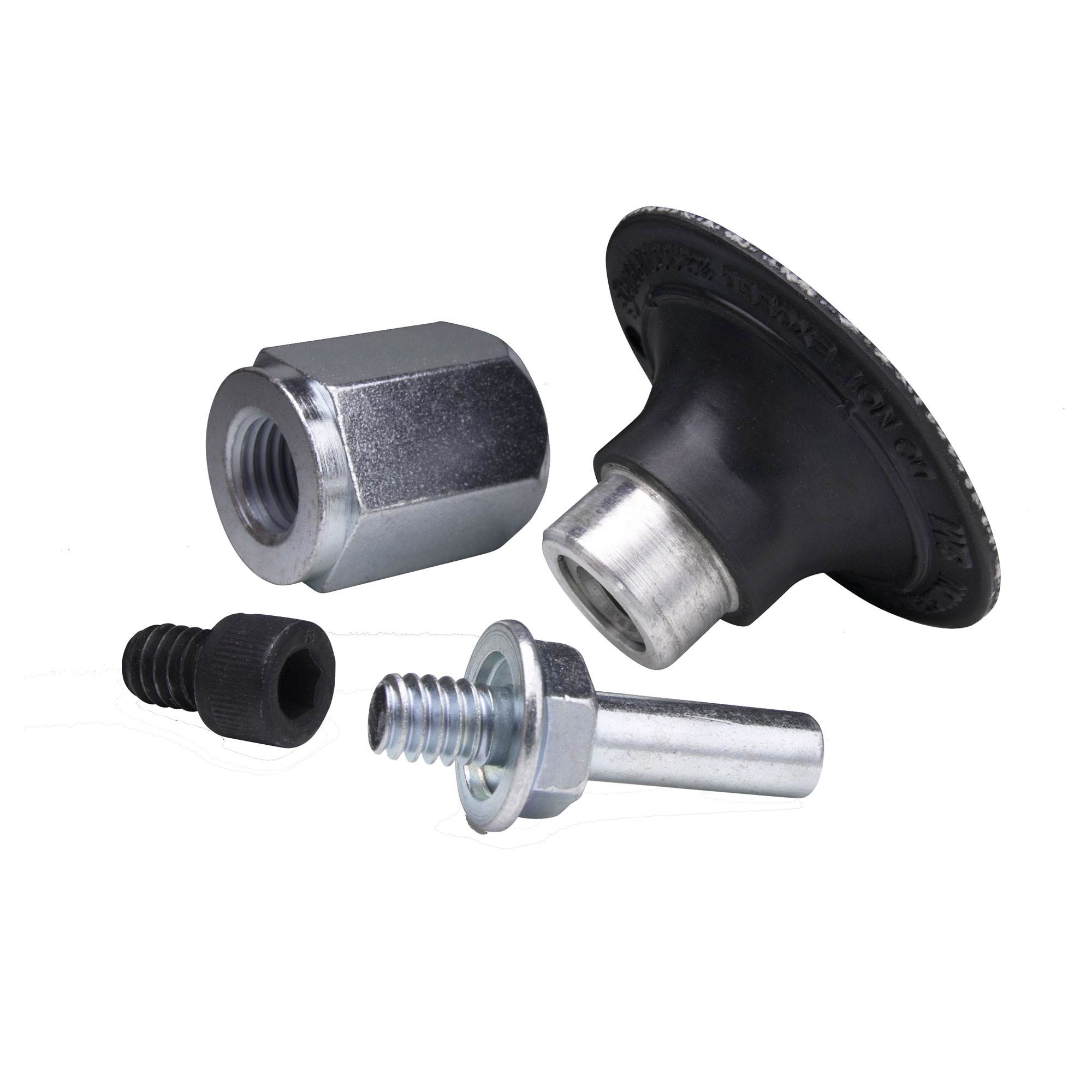 3M 05539 Round Disc Pad Assembly, 2 in Dia, 1/4 in - 20 TPI Arbor, Roloc TR Attachment