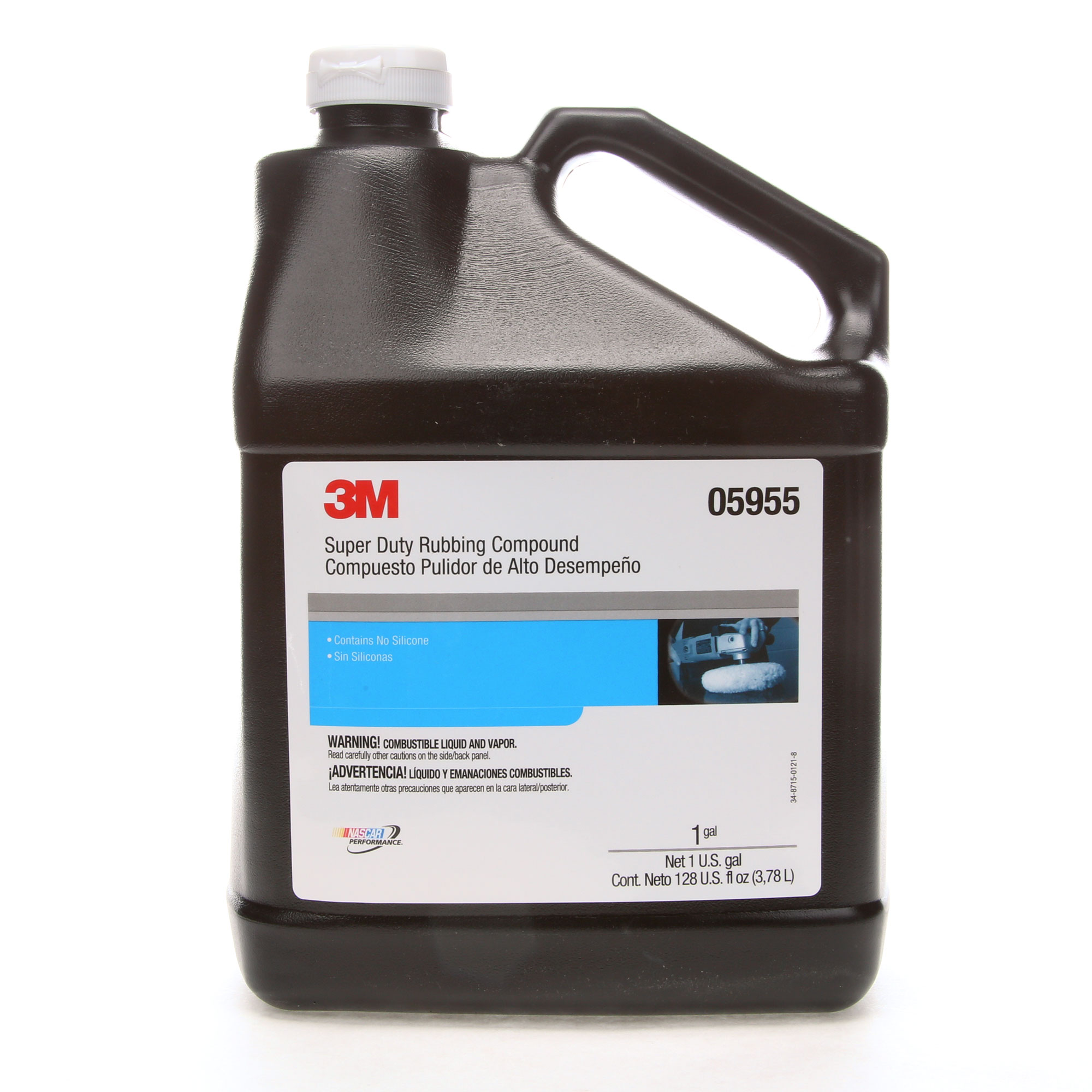 3M 05955 Super Duty Rubbing Compound, Brown, Liquid, Super Duty, 1 Gallon