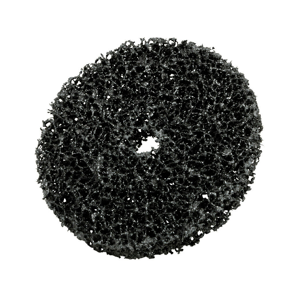 3M Scotch-Brite 07460 Non-Woven Clean and Strip Discs, 4 in Dia, 1/4 in Center Hole, Extra Coarse Grade, 6000 rpm, 10pk