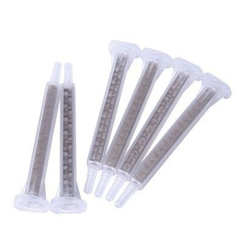 3M 08193 Static Mixing Nozzles, 3/8 in, Plastic, Gold, for 200mL cartridge, 6 per bag