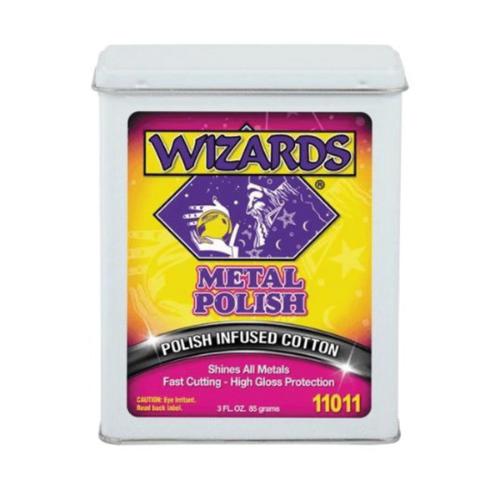 Wizard The Magic is in the Cloth 11011 Fast Cutting Metal Polish, 3 oz Squeeze Bottle, Pink