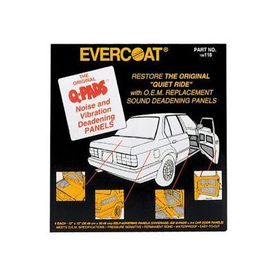 Evercoat 100116 Q-Pads Sound Deadening Panels,  12