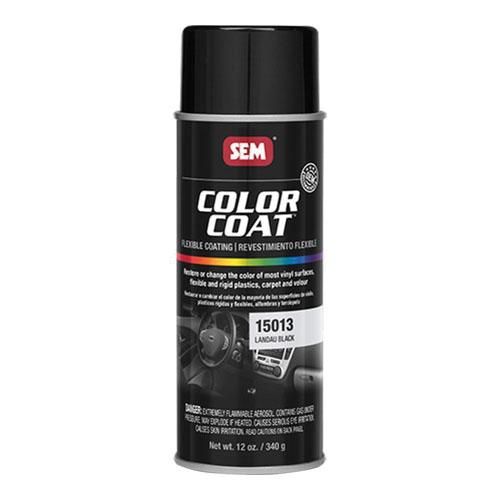SEM Color Coat 15013 Specialty Flexible Coating, 16 oz, Landau Black, No VOC VOC, 1:10 Mixing, 10 sq-ft Coverage