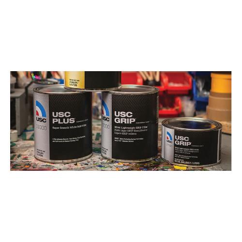 USC USC GRIP 17000 Lightweight Body Filler, 1 gal, Gray, Paste/Gel, Lightweight