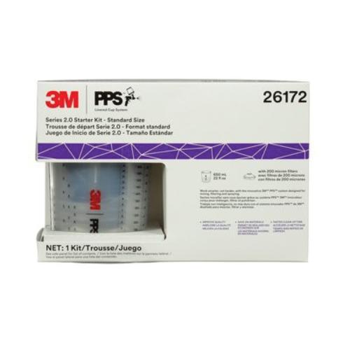 3M PPS 26172 Series 2.0 Standard 6-Pack Starter Kit, Compatible with 3M Accuspray ONE Spray Guns, 650 mL