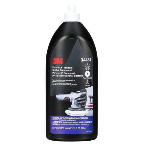 3M 34131 Perfect-It Random Orbital Polishing Compound, 1 Quart