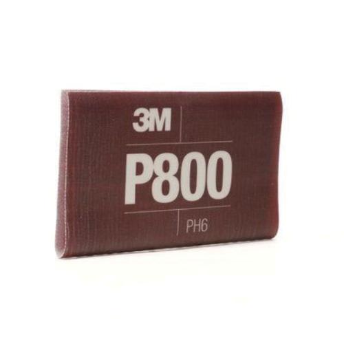 3M 34340 Hookit Flexible Abrasive Hand Sanding Sheet 270J, 800 Grit, 5.5 in x 6.8 in, 25 sheets