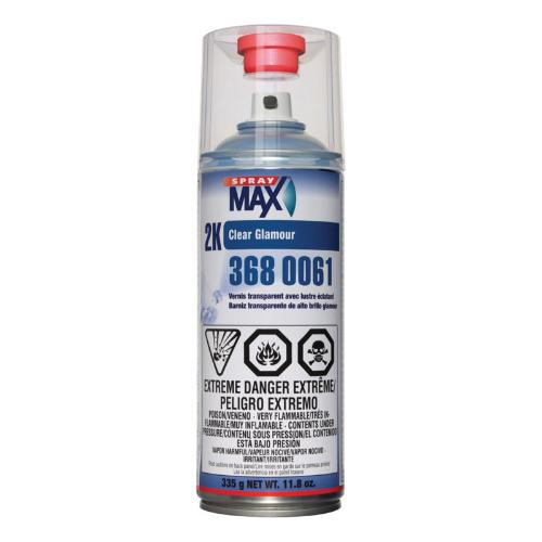 SprayMax 3680061 2K Glamour Clear Coat, 11.8 oz, High Gloss