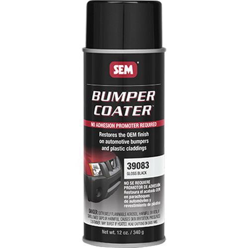 SEM Bumper Coater 39083 Trim Paint, 16 oz Aerosol Can, Gloss Black