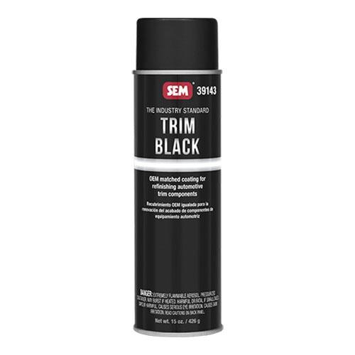 SEM Trim Black 39143 Trim Paint, 20 oz Aerosol Can, Black