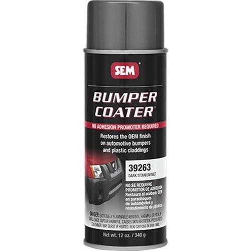 SEM Bumper Coater 39263 Trim Paint, 16 oz Aerosol Can, Dark Titanium Metallic