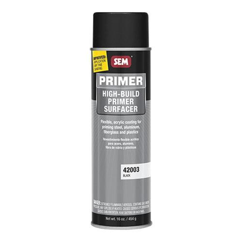 SEM 42003 High-Build Primer Surfacer, 20 oz, Black, 11 sq-ft at 2 mil DFT Coverage, 1 hr Dry Curing