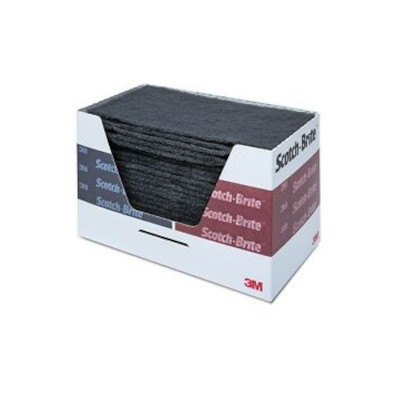 3M Scotch-Brite Durable Flex Hand Pads, MX-HP, SiC Ultra Fine, Gray, 4-1/2 in x 9 in, 25 Pads