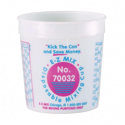 E-Z Mix 70032 Disposable Paint Mixing Cups, 1 Quart Cups, Qty 100