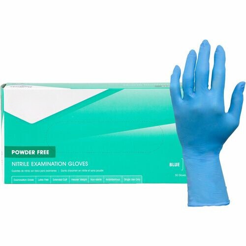 CCP GL-N108EPF-LG Nitrile Exam Gloves, Large, Powder-Free, 12