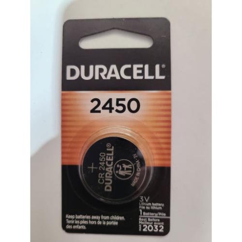 Duracell DL2450 3.0 Volt Lithium Battery. Sold Per Card.
