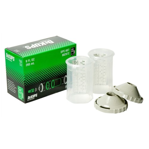 DeVilbiss DeKups DPC-607 Reusable 9 Oz. Sleeves & Lids - 802972, 2 per Box