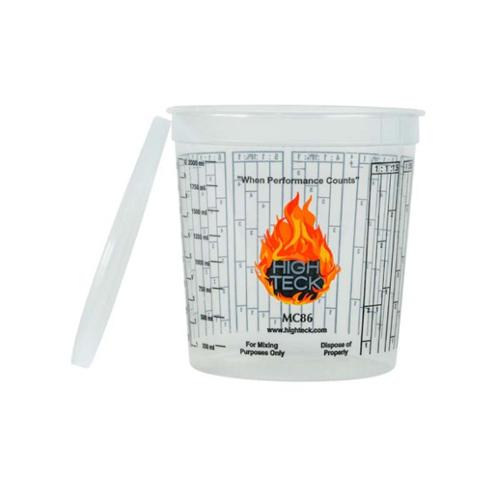High Teck MC86 Mixing Cup, 2.5 qt, Polypropylene