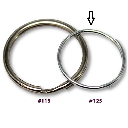 MIS Rings Key Rings - 3/4 Inch - Bag Of 250 - #125. Sold by the bag.