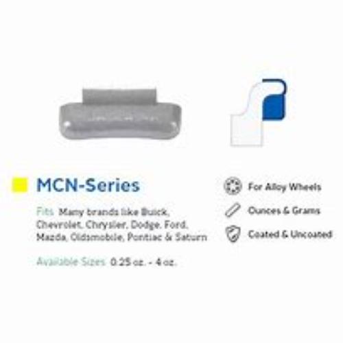 Myers Tire Supply MC225N MC lead uncoated. Used mainly domestic alloy wheels. 2.25 OZ. Each. 25 per box. Sold by the box.