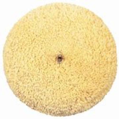 SM Arnold 58-487 Spin Brite Double Sided 4 Ply Polishing Pad. Soft Yellow Wool And Synthetic Single Ply Yarn.